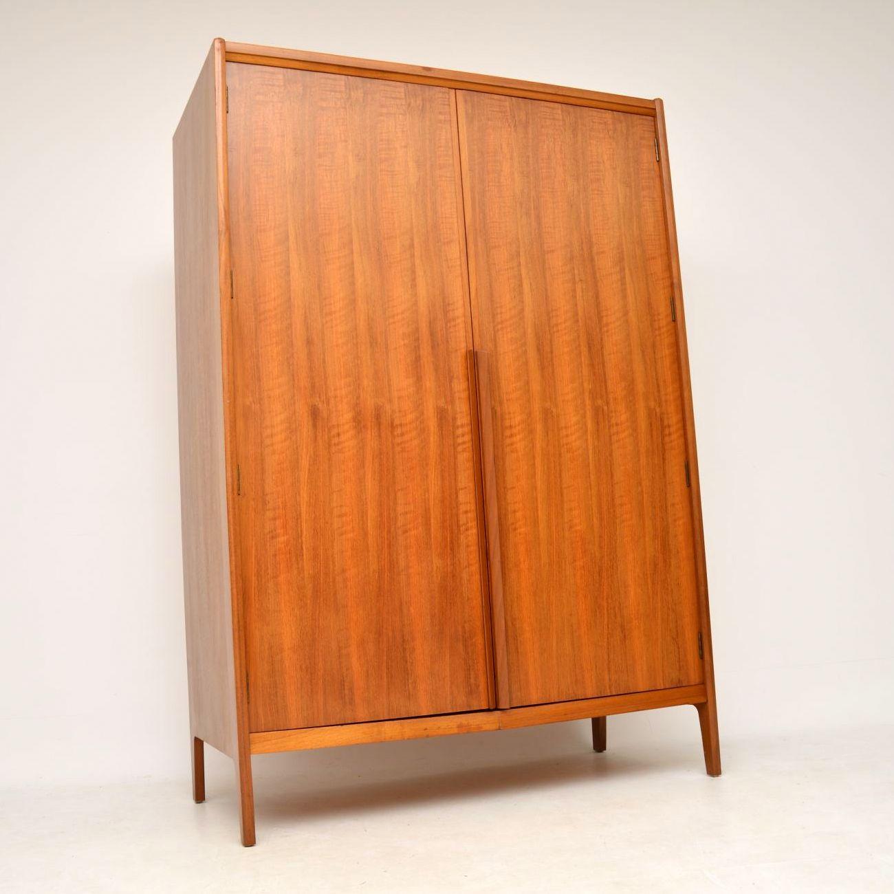 Vintage Walnut Wardrobe by Younger, 1960s 3
