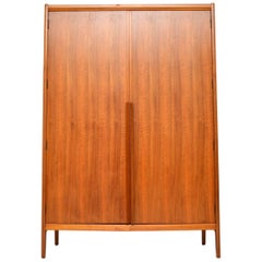 Vintage Walnut Wardrobe by Younger, 1960s