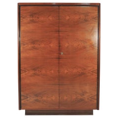 Vintage Walnut Wardrobe, circa 1960s