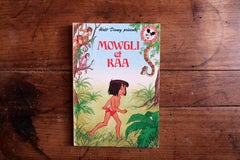 Vintage Walt Disney Illustrated Children’s Book Mowgli et Kaa 1981, 2C54
