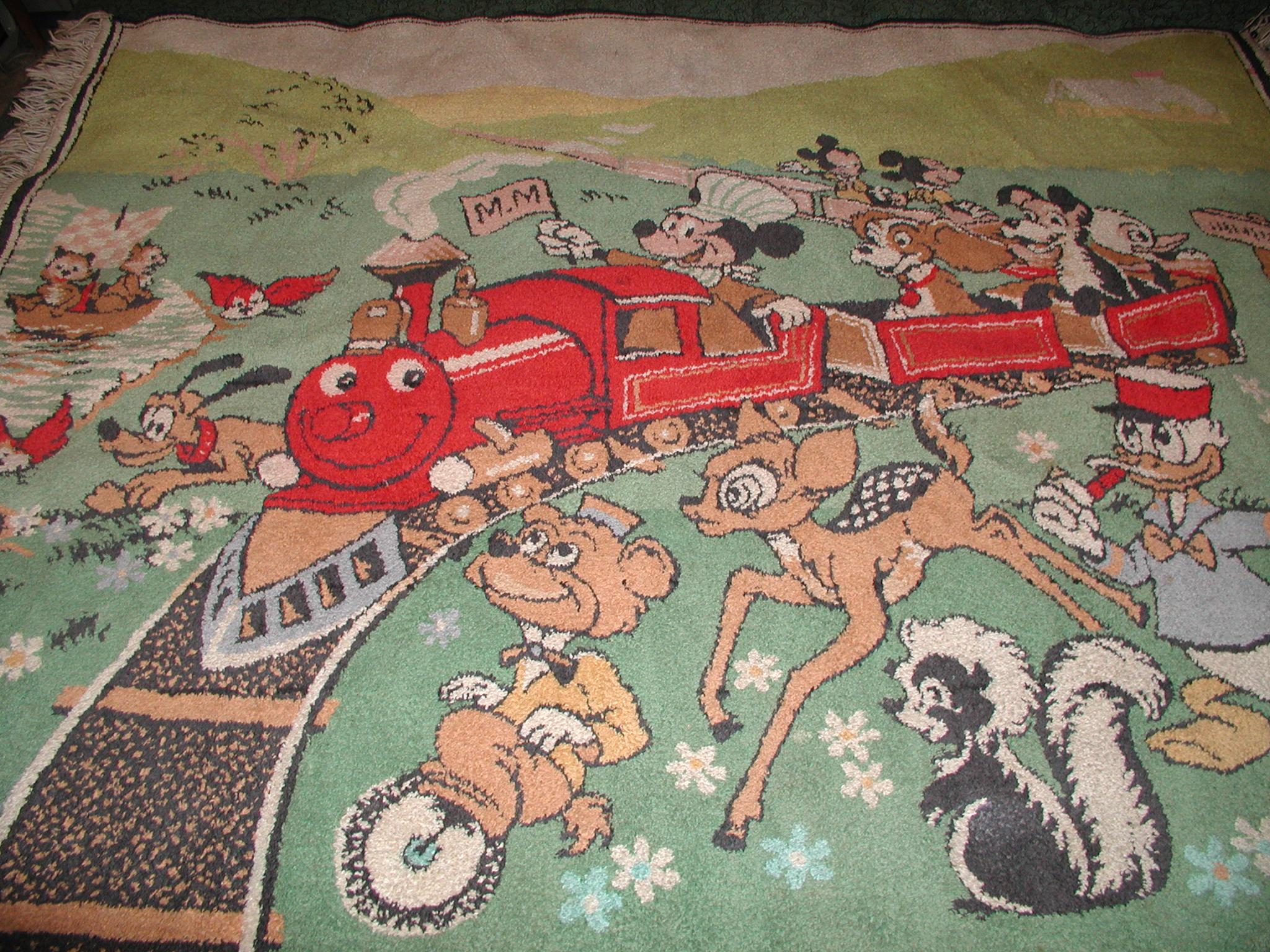vintage disney rug