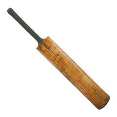 Vintage Walter Lambert Cricket Bat Endorsed by Wilfred Rhodes