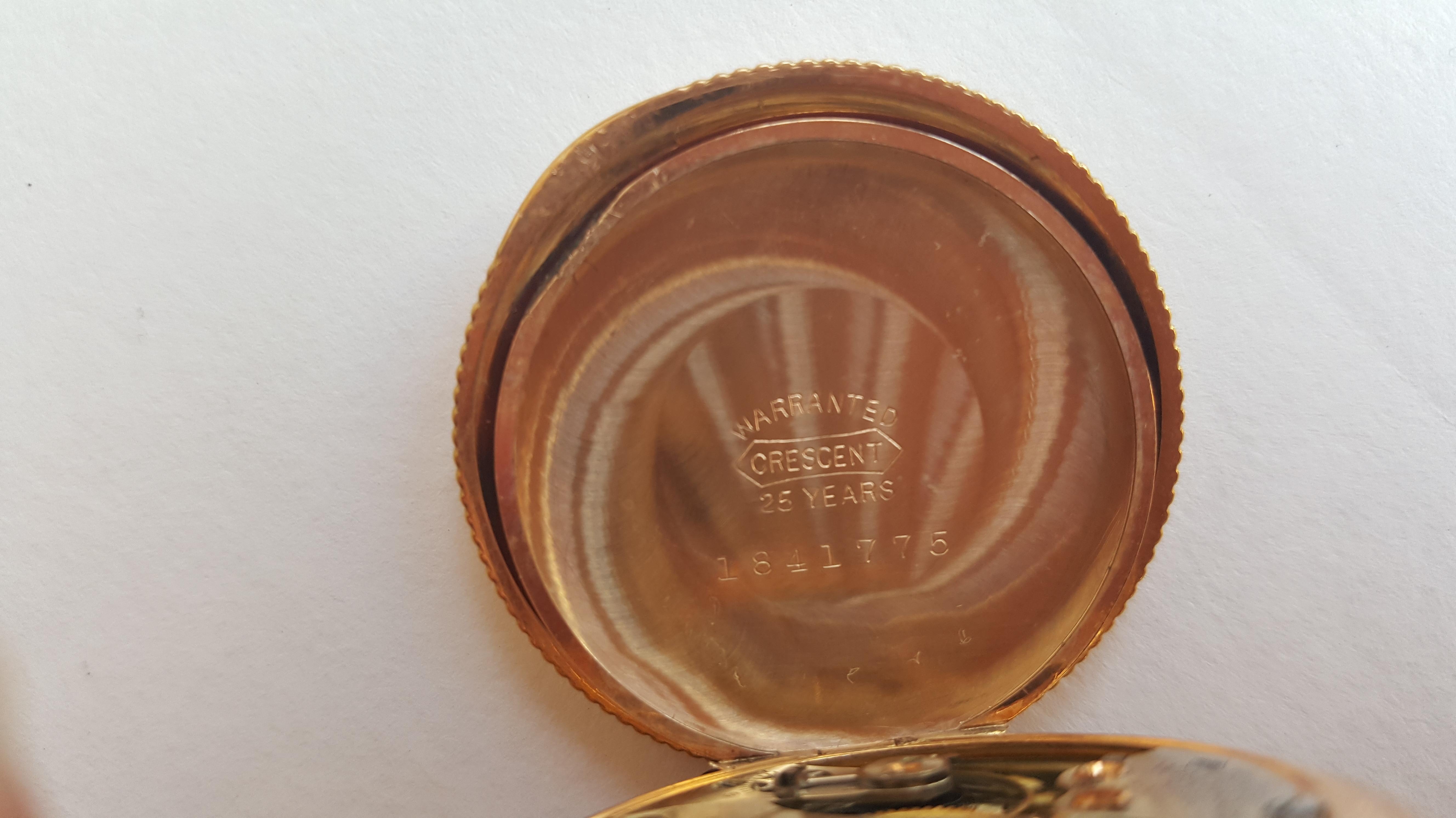 Vintage Waltham Pocket Watch, Gold Filled, Working, Pristine, 1907, 15 Jewel 1