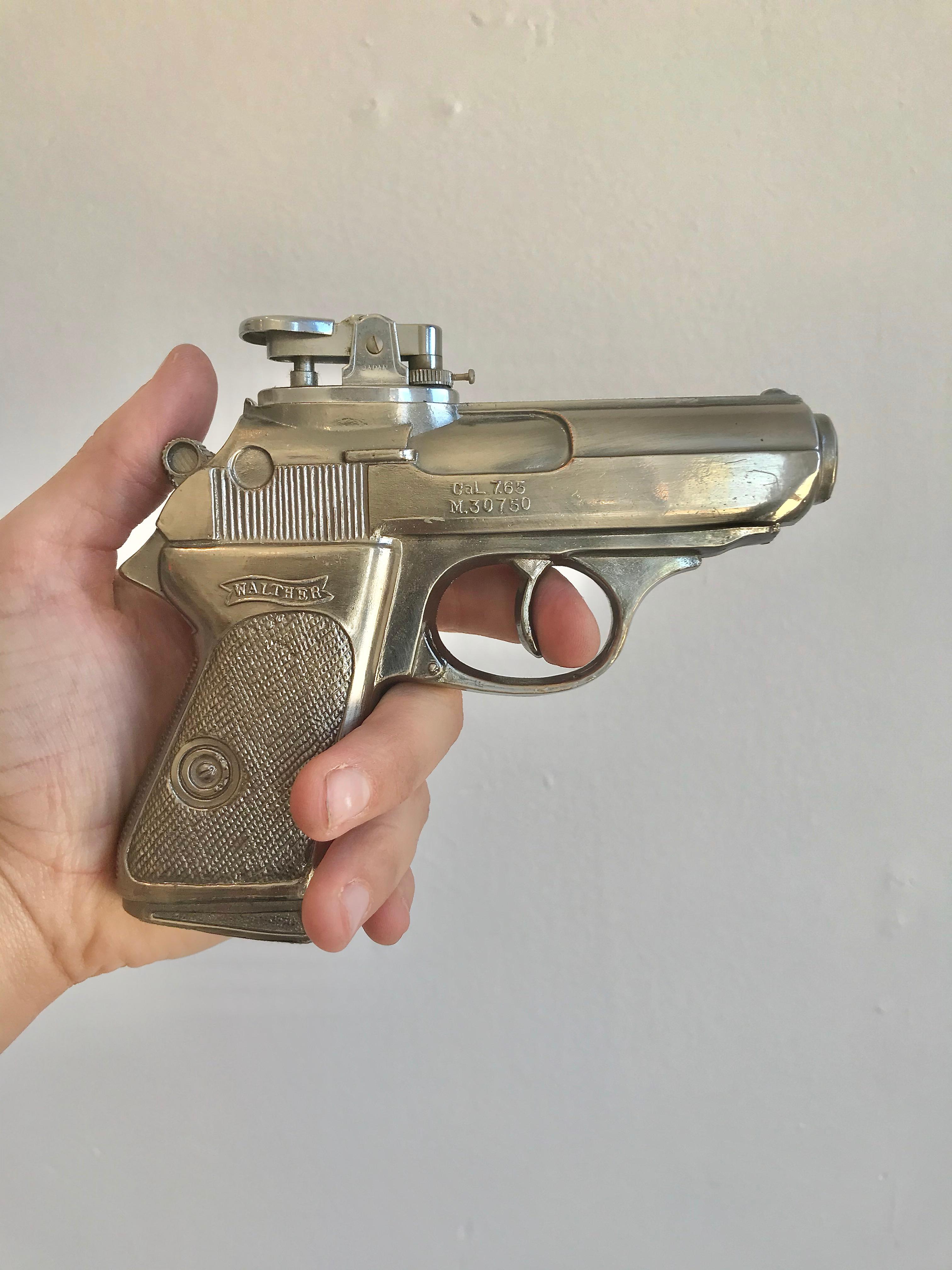 Vintage Walther-PPK Feuerzeug für Handfeuerwaffen (Metall)