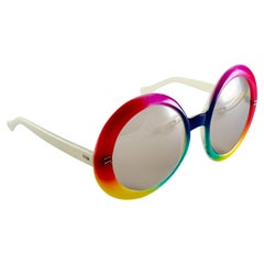 Vintage Wand Art Oversized Colourful 1970's Sunglasses Made in Italy