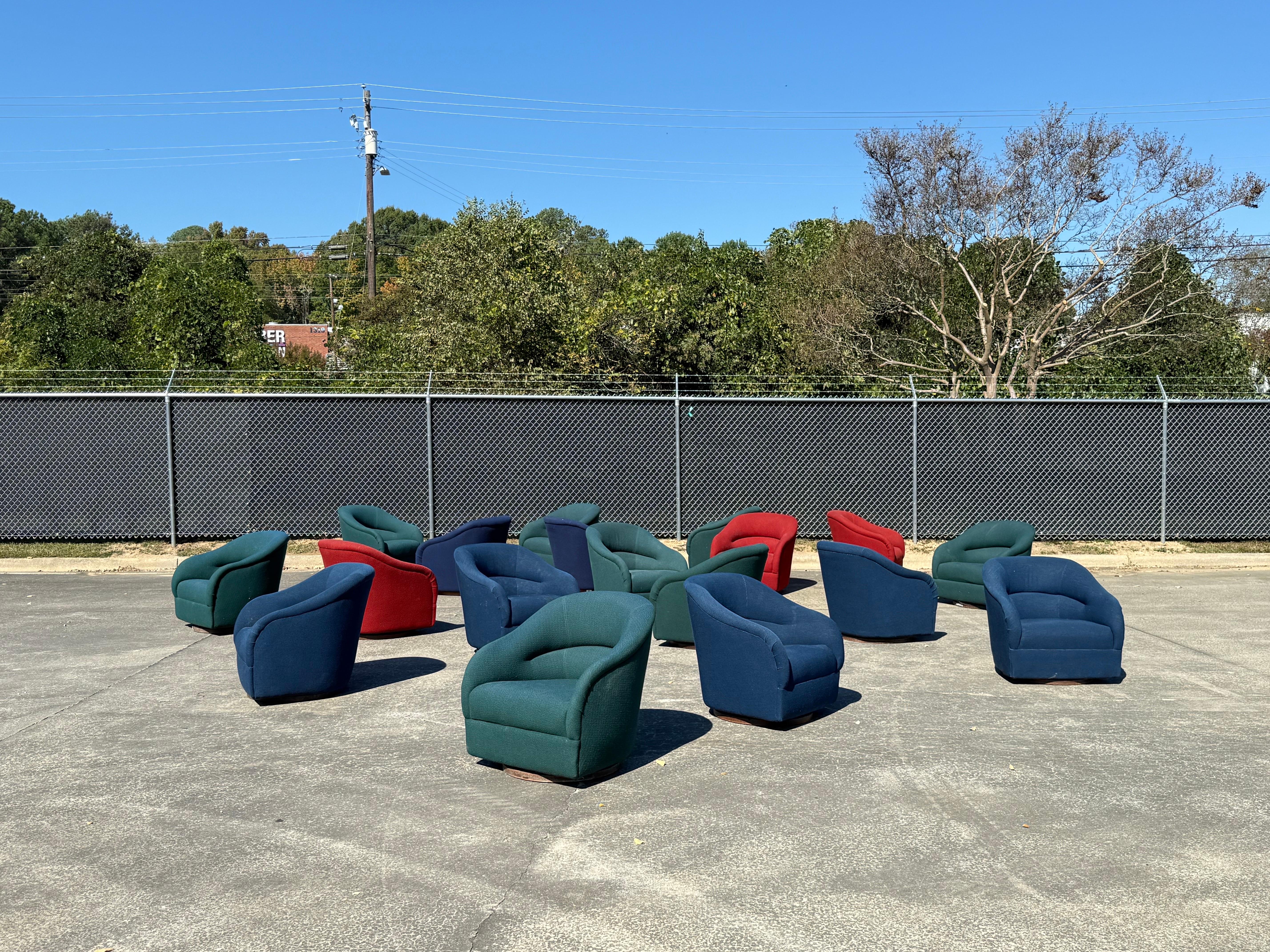 Salons pivotants vintage The Bennetts pour Brickel Associates - Lot de 18 en vente 8