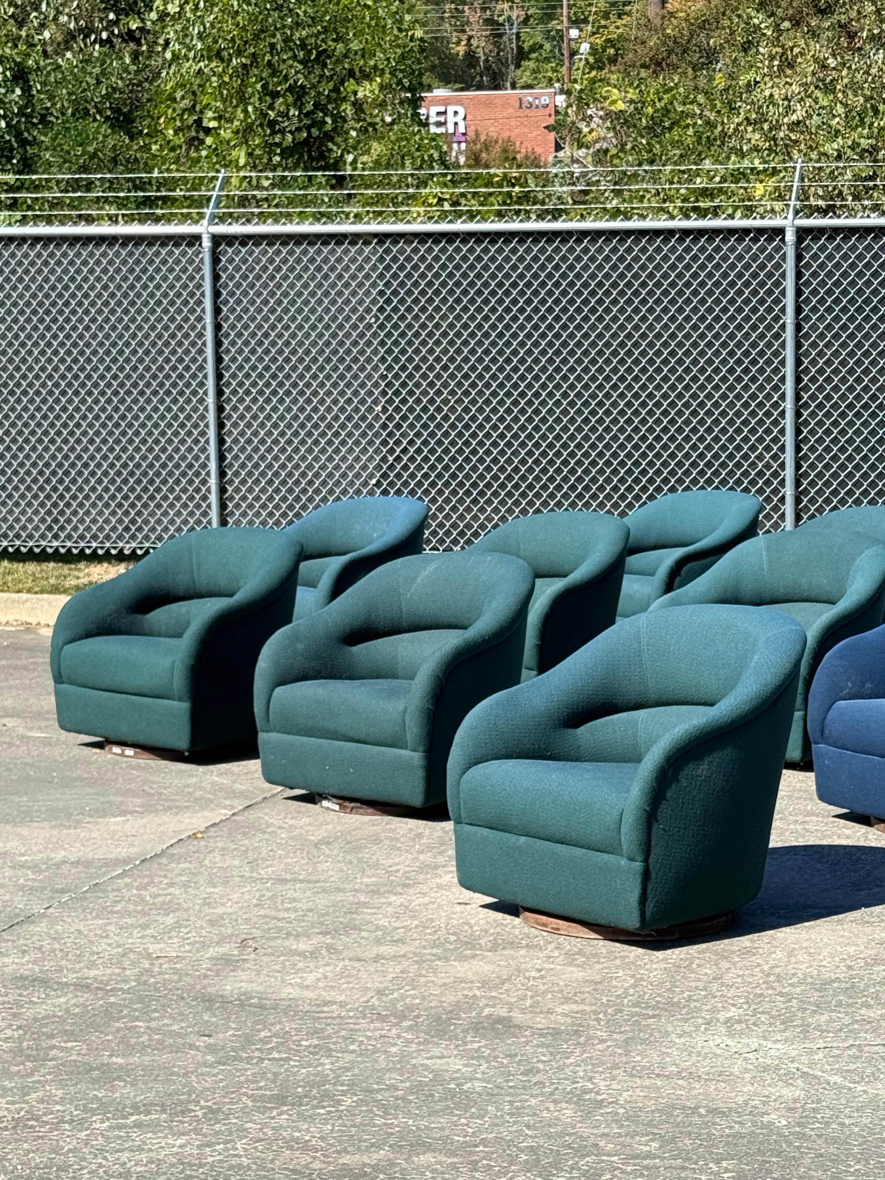 Fin du 20e siècle Salons pivotants vintage The Bennetts pour Brickel Associates - Lot de 18 en vente
