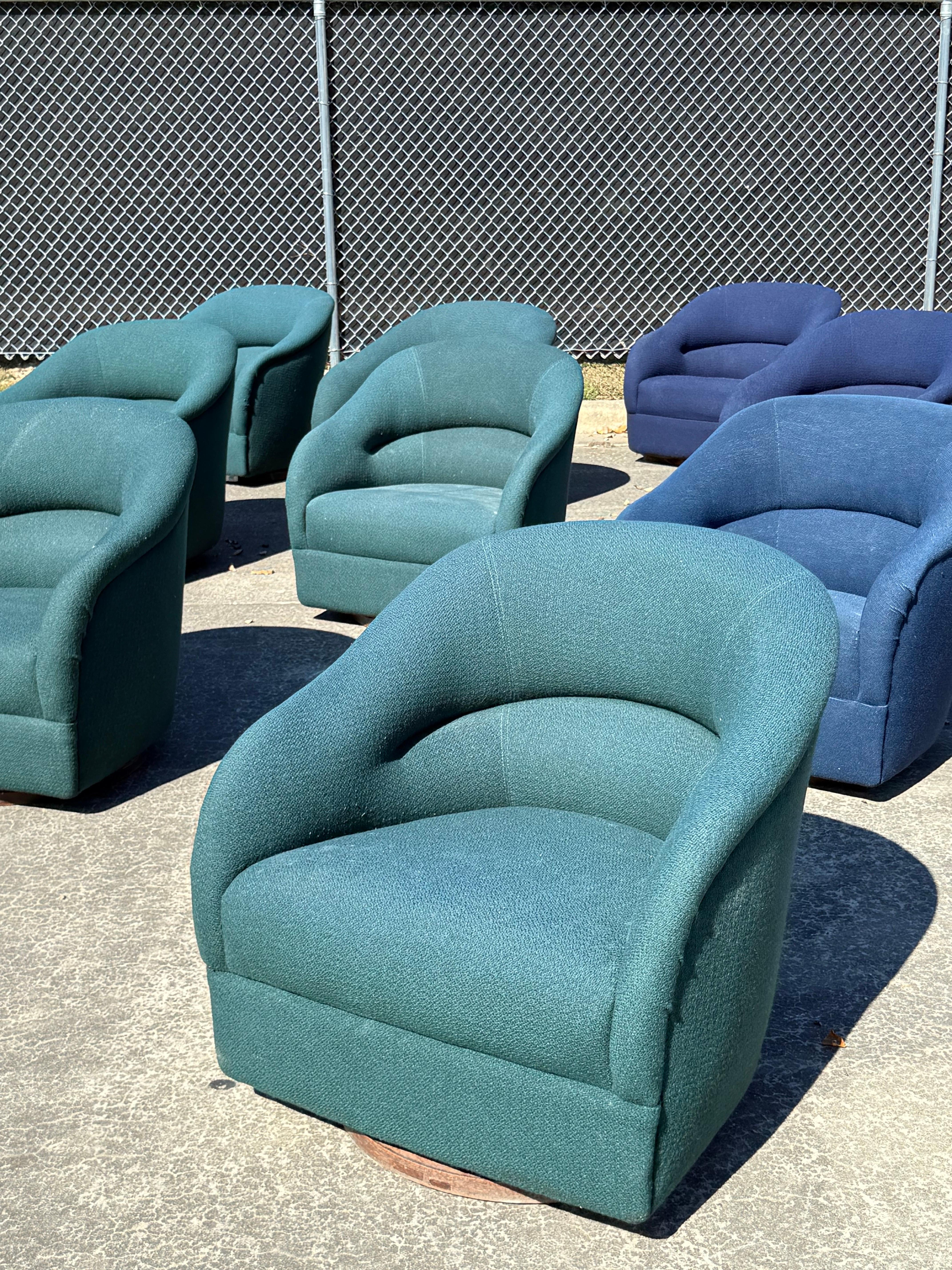 Salons pivotants vintage The Bennetts pour Brickel Associates - Lot de 18 en vente 2