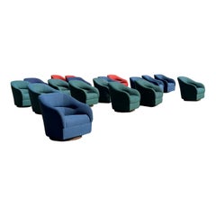 Salons pivotants vintage The Bennetts pour Brickel Associates - Lot de 18