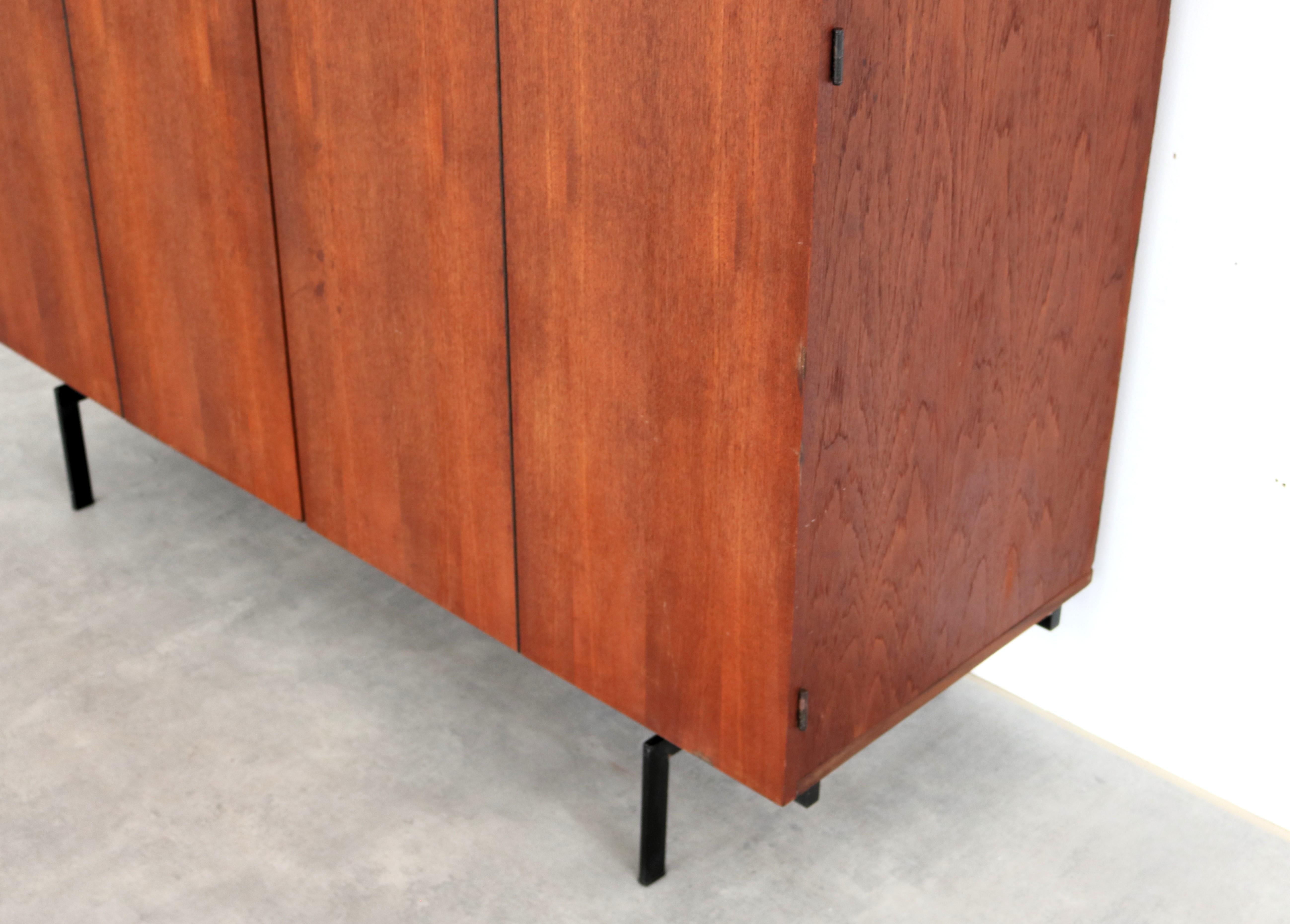 Metal vintage wardrobe  Pastoe KU14 wardrobe  1960s