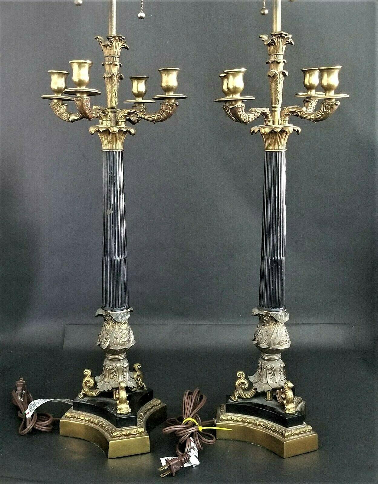 candelabra table lamp in antique lamps