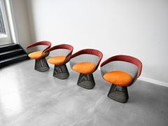 Vintage Warren Platner Bronze Dining Chairs for Knoll - Set of Four