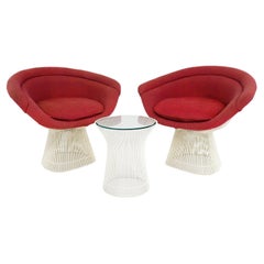 Retro Warren Platner Lounge Chairs and Table for Knoll, Special Edition