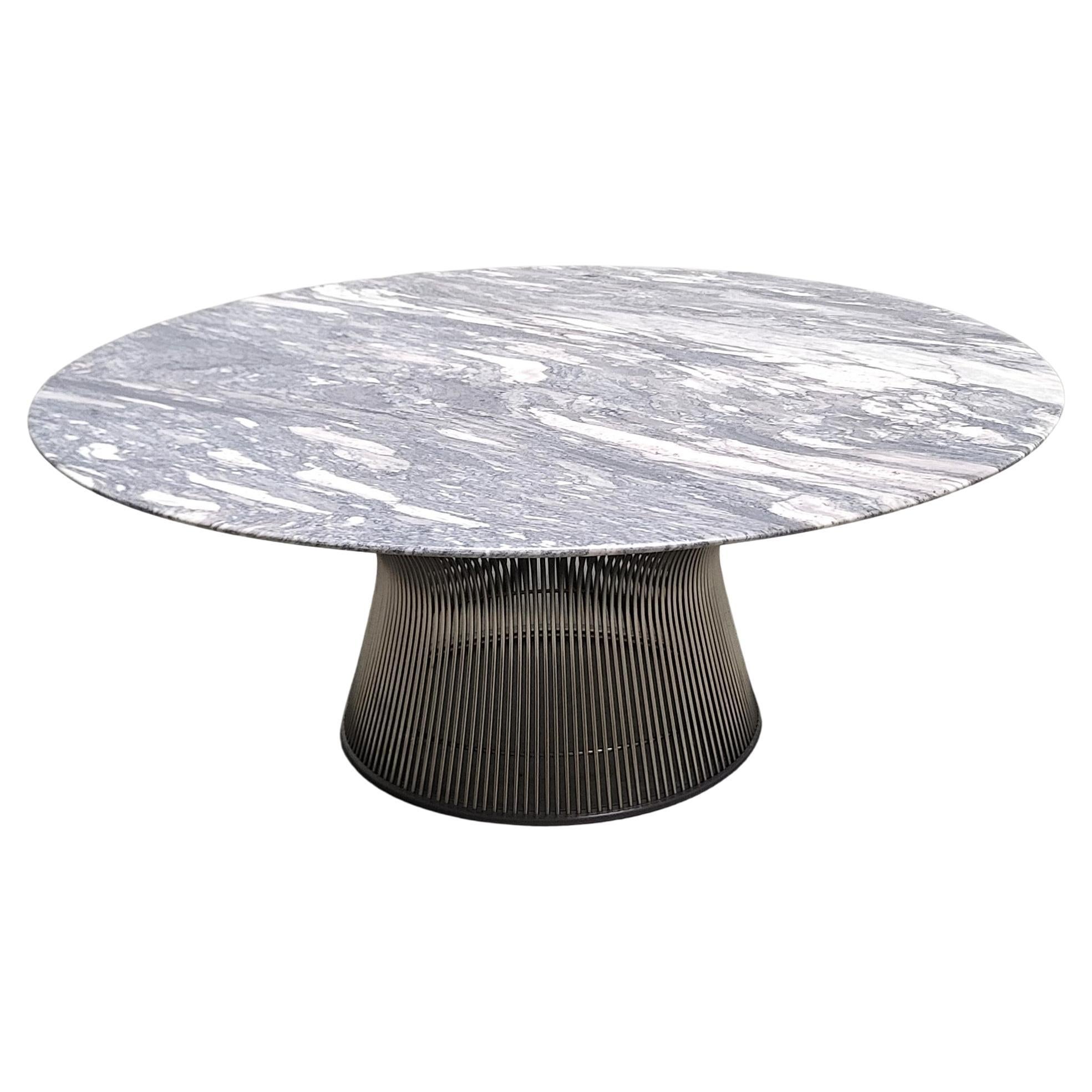 Vintage Warren Platner Marble Coffee Table by Knoll 1970s en venta
