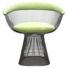 Vintage Warren Platner Wire Side Armchair for Knoll