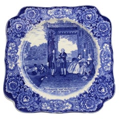 Vintage "Washington and Lafayette at Mount Vernon" Bicentennial Decorative Plate