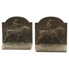Vintage Washington at Valley Forge Bookends by G. S. Allen, Circa 1925