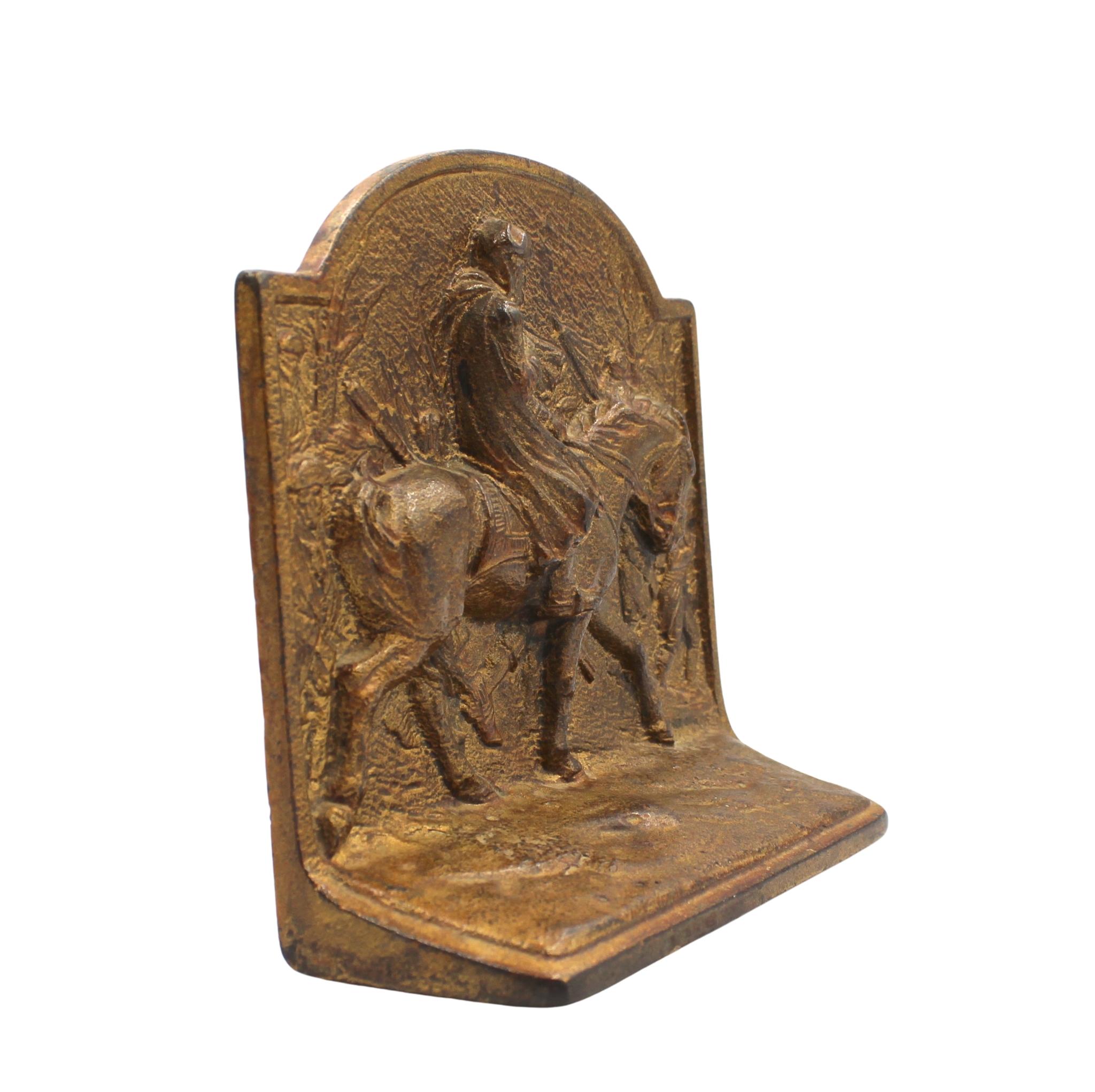 Cast Vintage Washington at Valley Forge Bookends by Hubley, Circa 1925