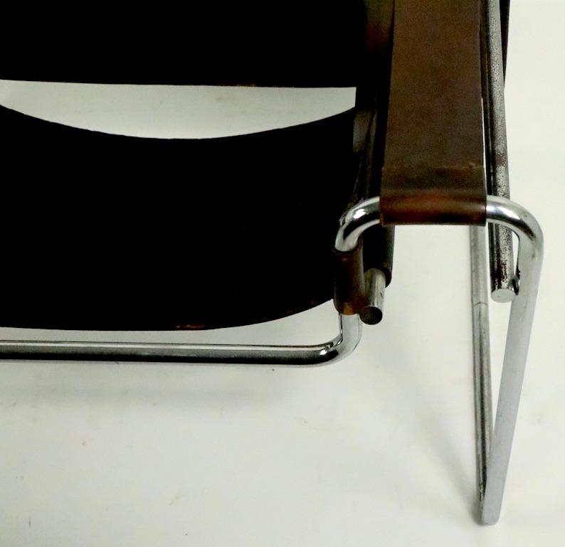 Leather Vintage Wassily Chair Attributed to Knoll
