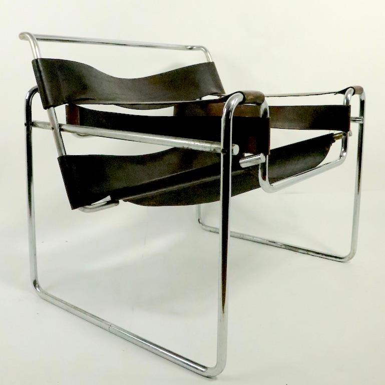 Italian Vintage Wassily Chair Attributed to Knoll