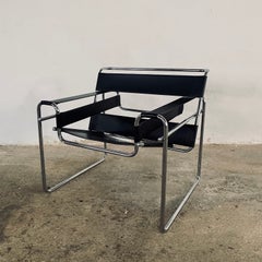 Sedia vintage Wassily nello stile di Marcel Breuer per Knoll International