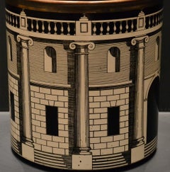 Vintage Waste Paper Basket by Piero Fornasetti, 1950s