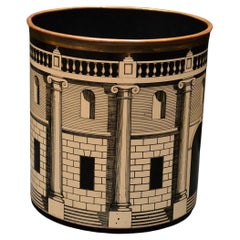 Vintage Waste Paper Basket by Piero Fornasetti, 1950s