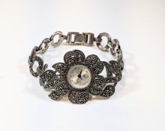 Vintage Watch in 925 Sterling Silver and Zircons