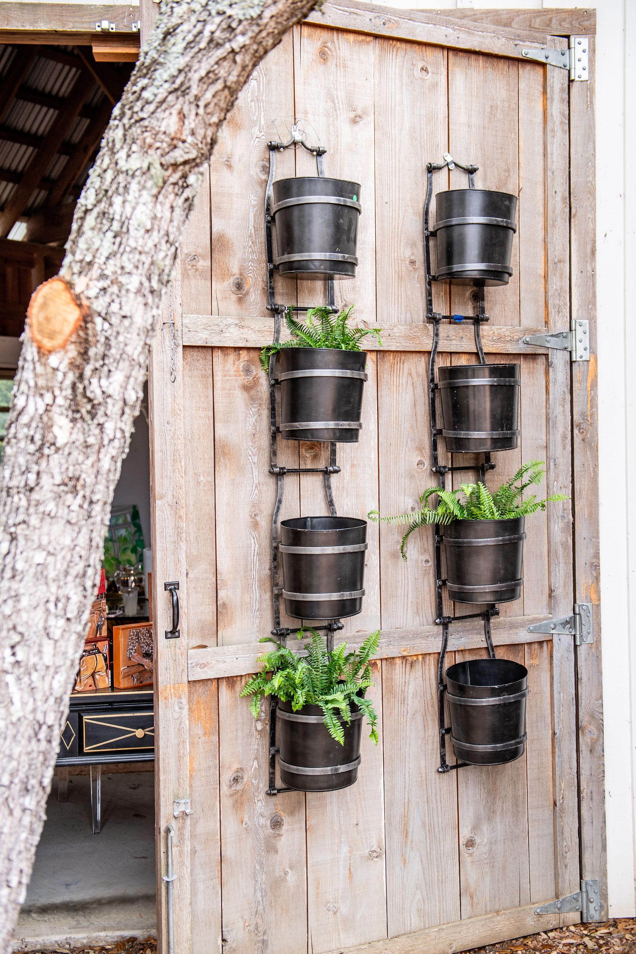Vintage Water Mill Bucket Planters, sold Separately en vente 1