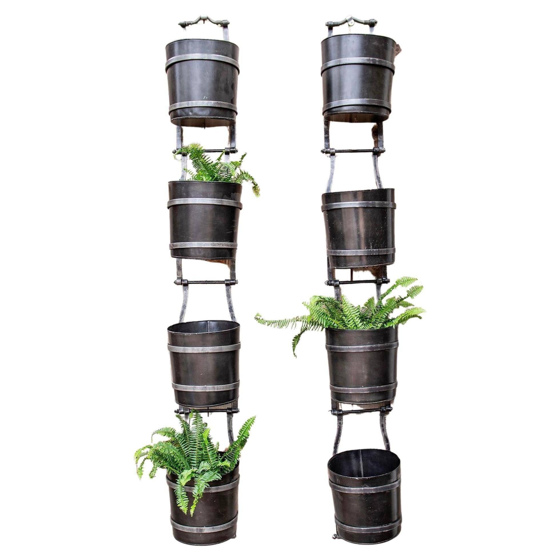 Vintage Water Mill Bucket Planters, sold Separately en vente