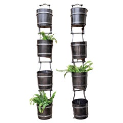 Vintage Water Mill Bucket Planters, sold Separately