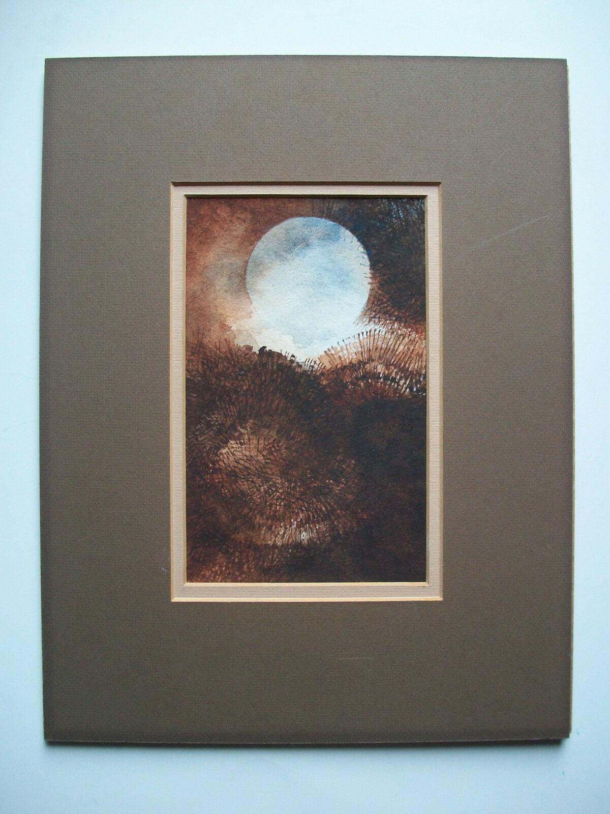 Canadian Vintage Watercolor & Sepia Painting on Paper - Signed - Canada - 20th Century For Sale