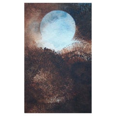 Aquarelle et peinture sépia vintage sur papier, signée, Canada, XXe siècle