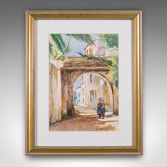 Vintage Watercolour Painting, Turkey, English School, Art, Picture, FA Dolding