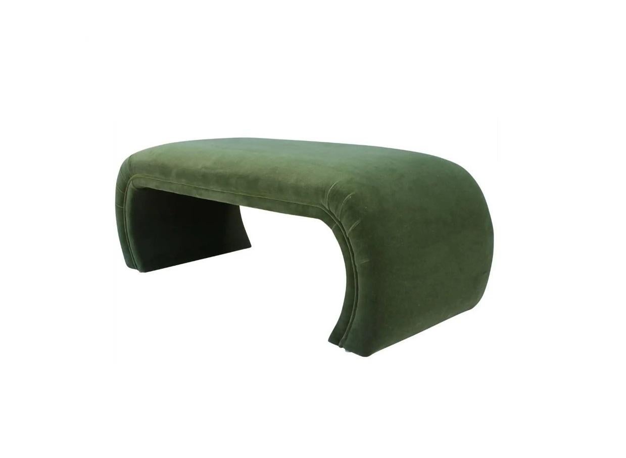 Velours Banc « Waterfall » vintage par Directional en vente