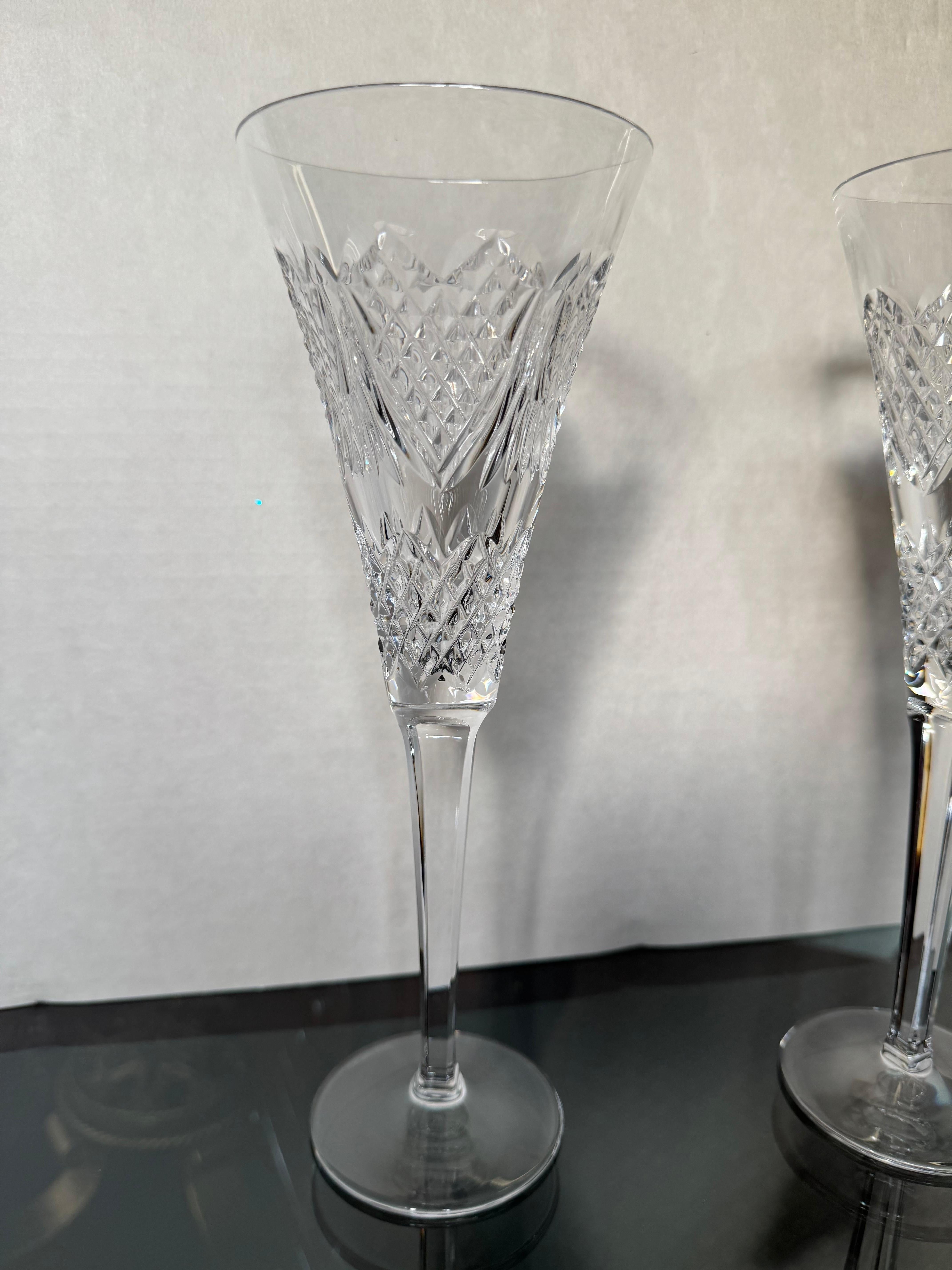 Waterford Celebration LOVE Champagne Glasses, set of 2 For Sale 3