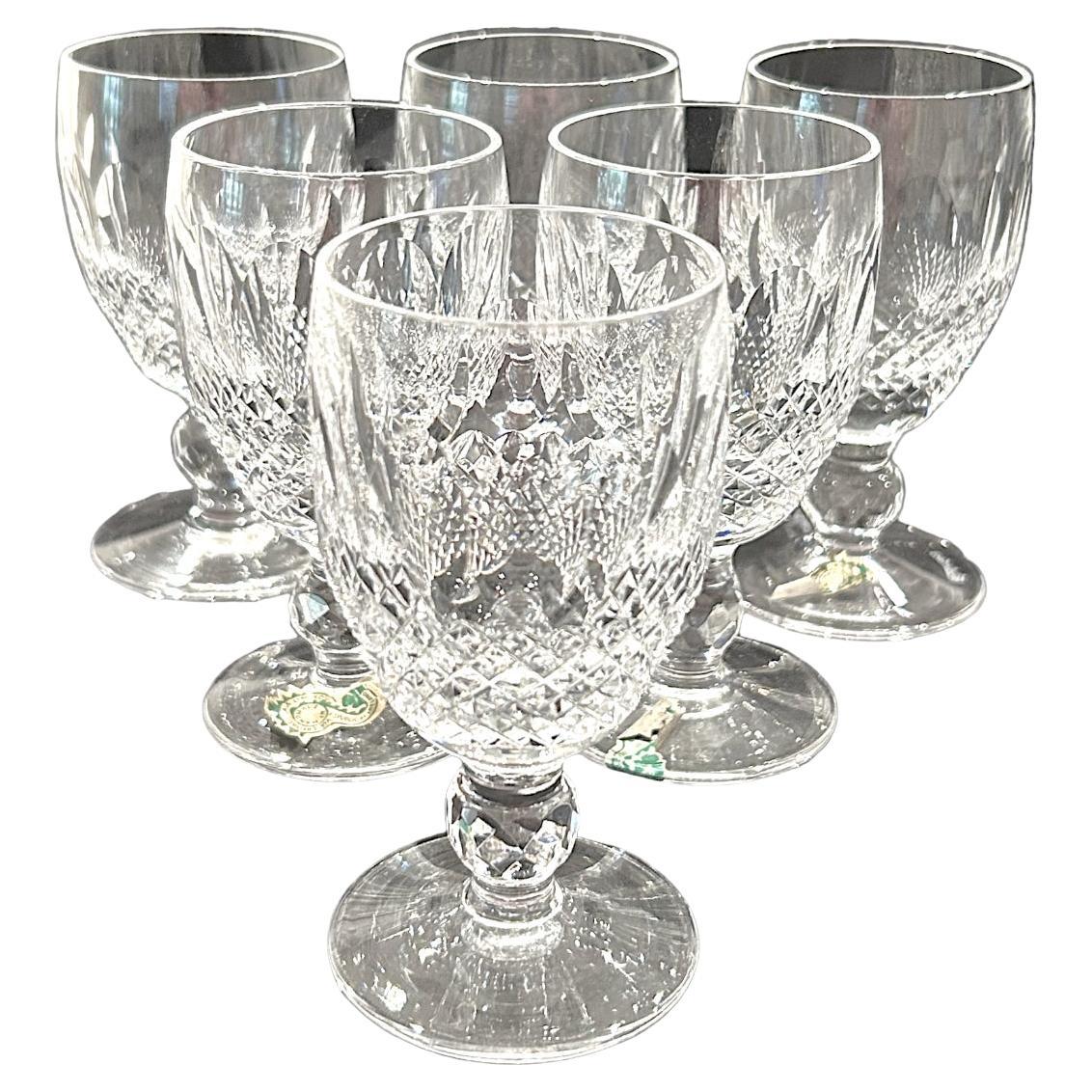 Vintage Waterford “Colleen” Claret Wine Glasses (Set of 6)