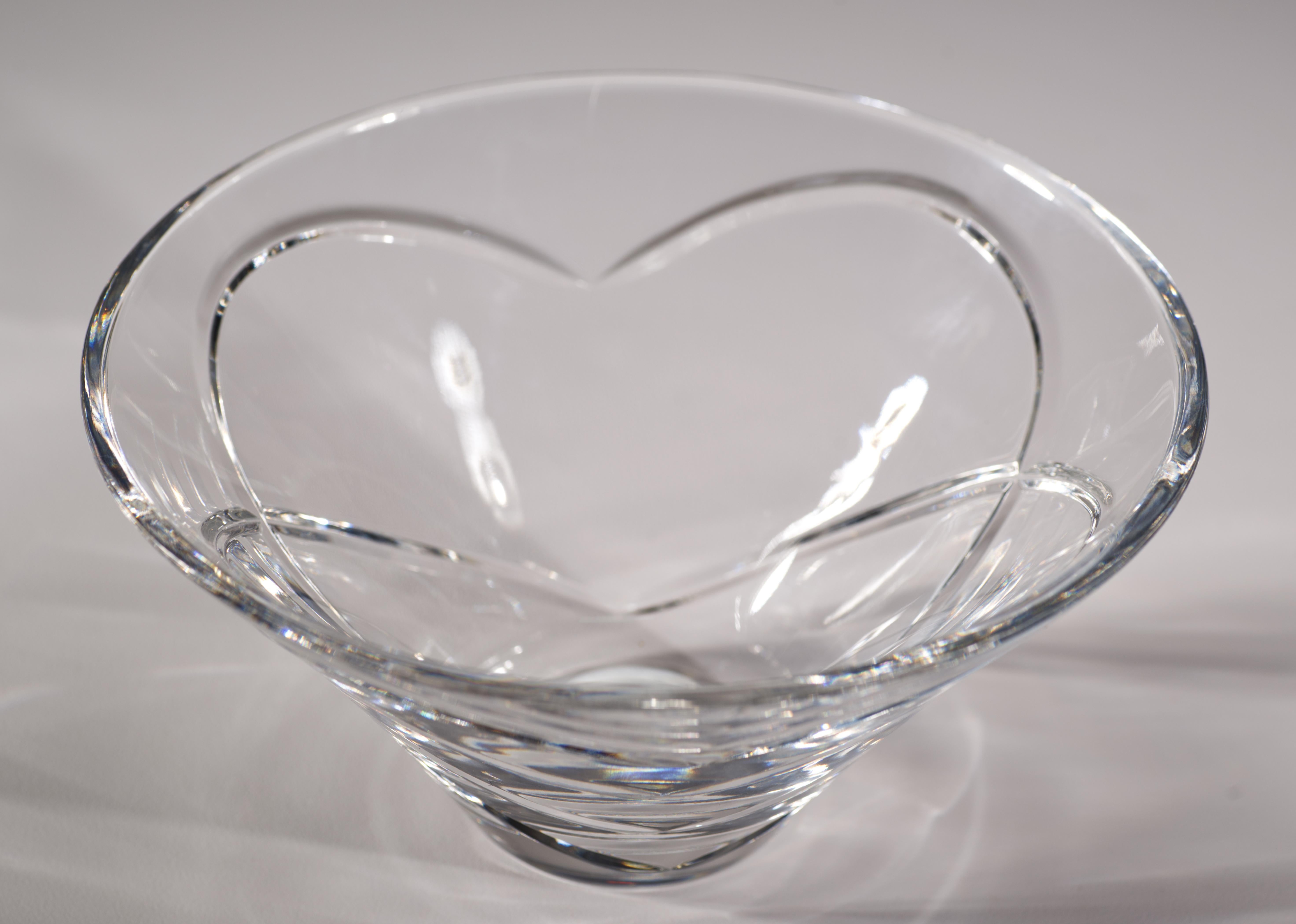 Hollywood Regency Ciotola di cristallo Waterford Crystal d'epoca, firmata in vendita