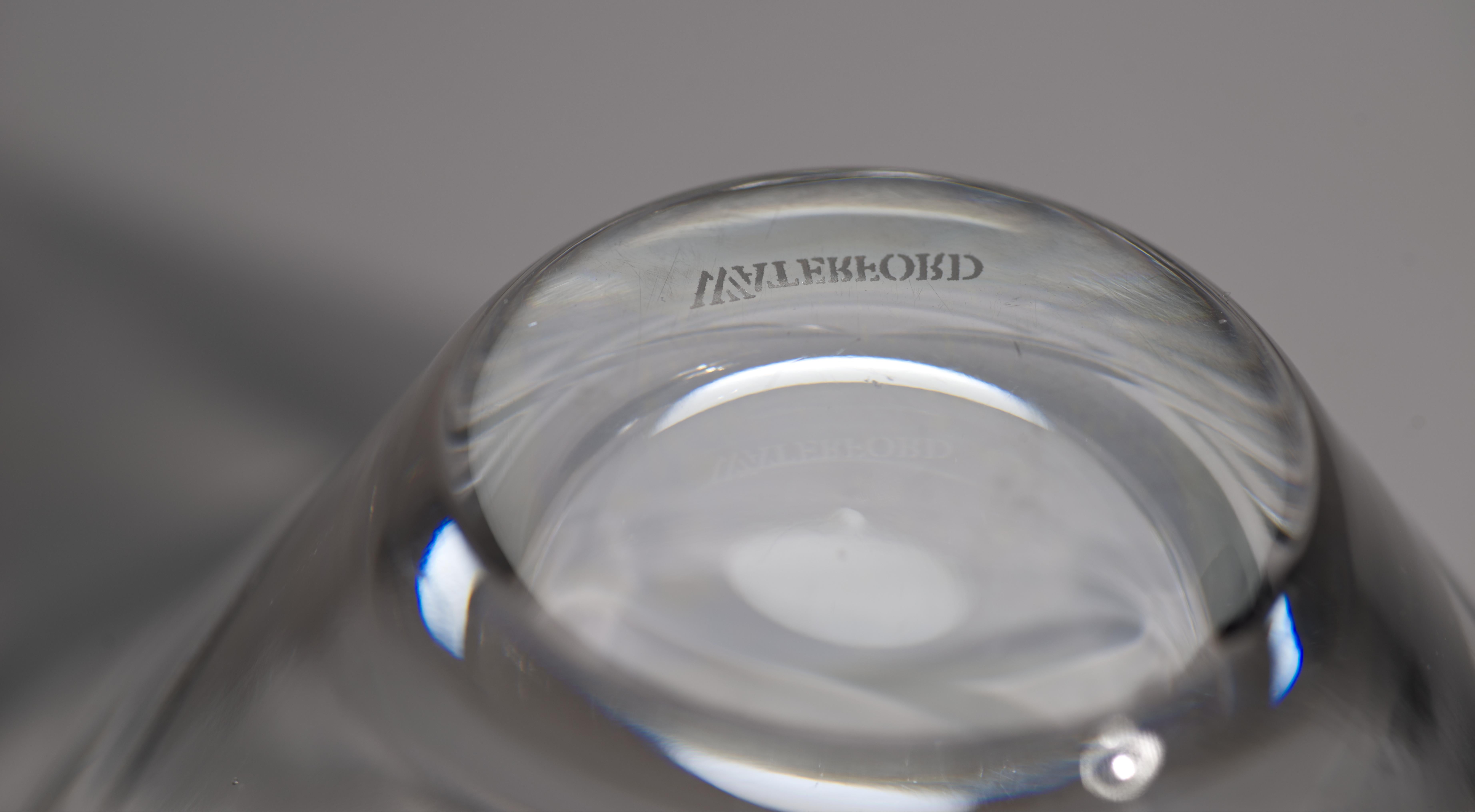 Ciotola di cristallo Waterford Crystal d'epoca, firmata In condizioni buone in vendita a Clifton Springs, NY