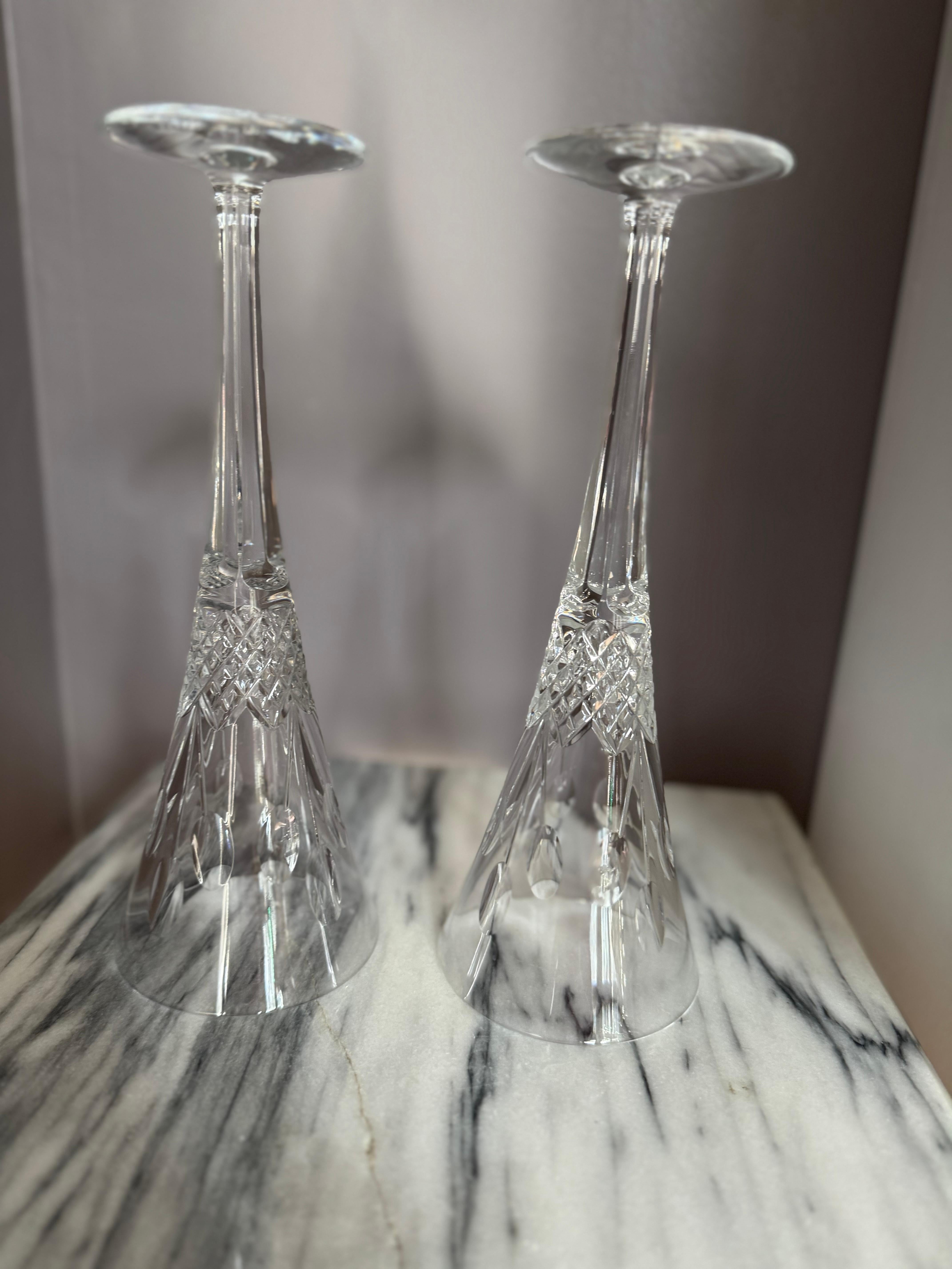 Set di 2 flute da champagne Waterford Crystal Celebration Joy Toasting in vendita 3