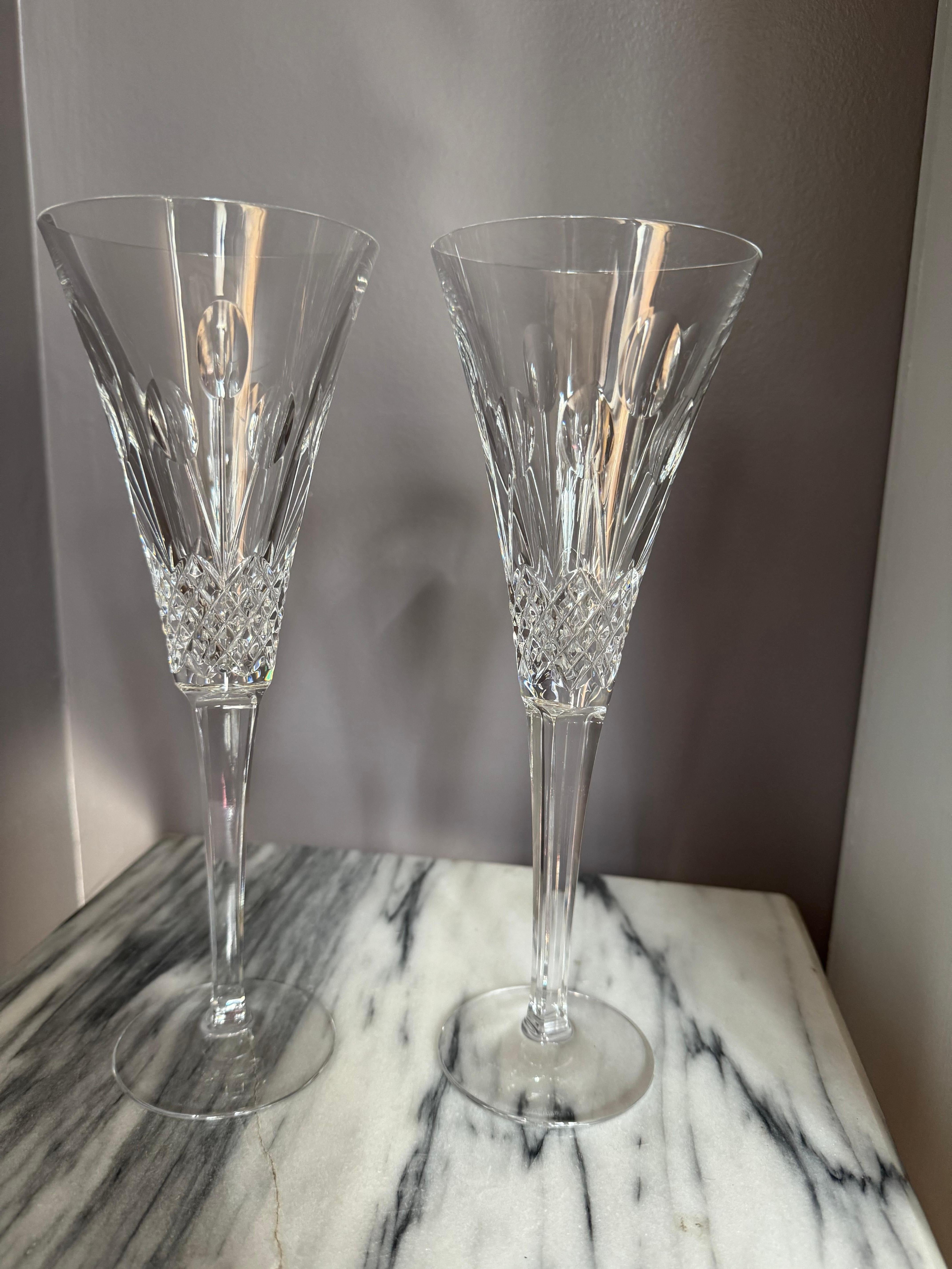 Set di 2 flute da champagne Waterford Crystal Celebration Joy Toasting in vendita 9