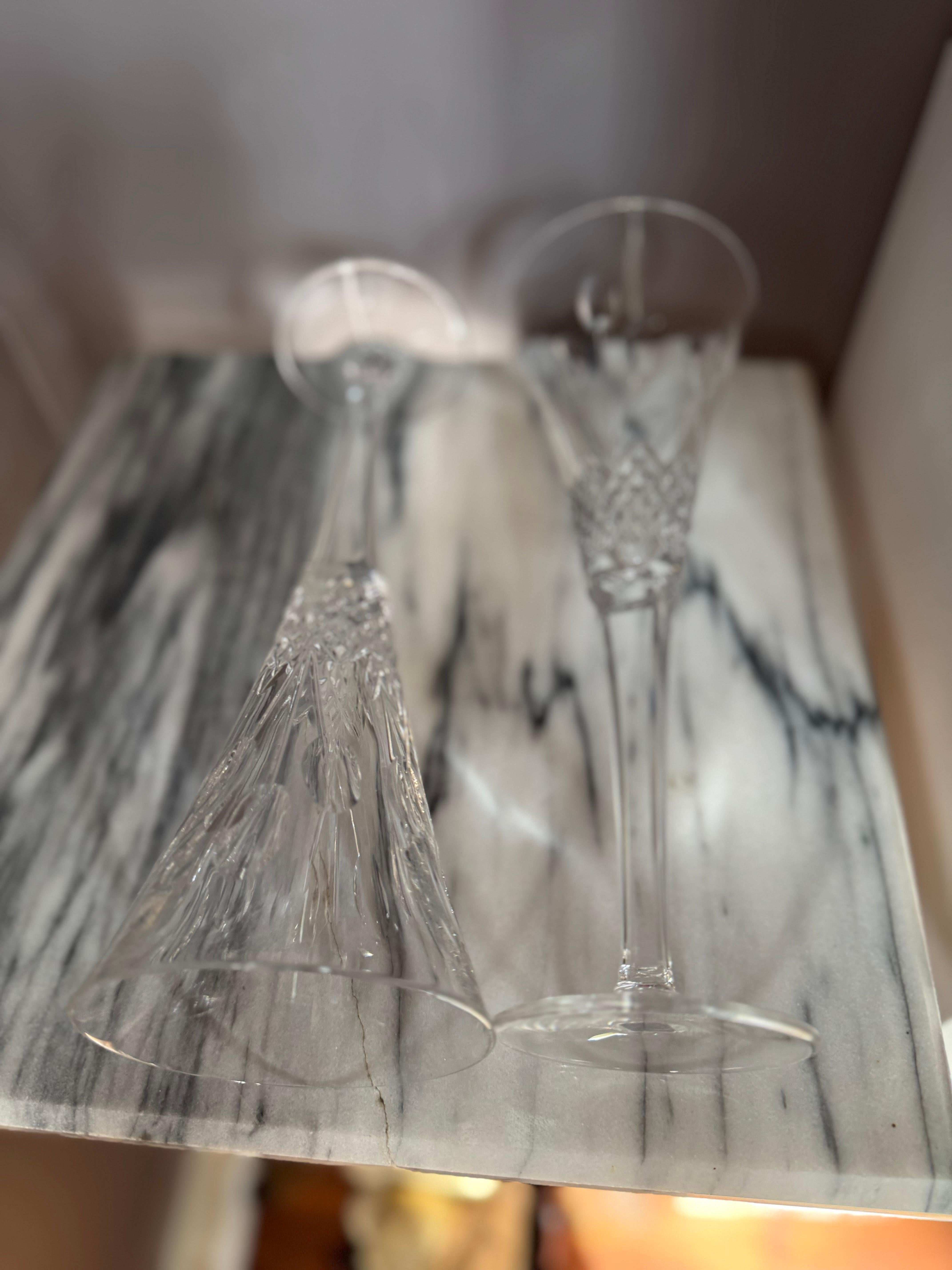 Set di 2 flute da champagne Waterford Crystal Celebration Joy Toasting in vendita 1