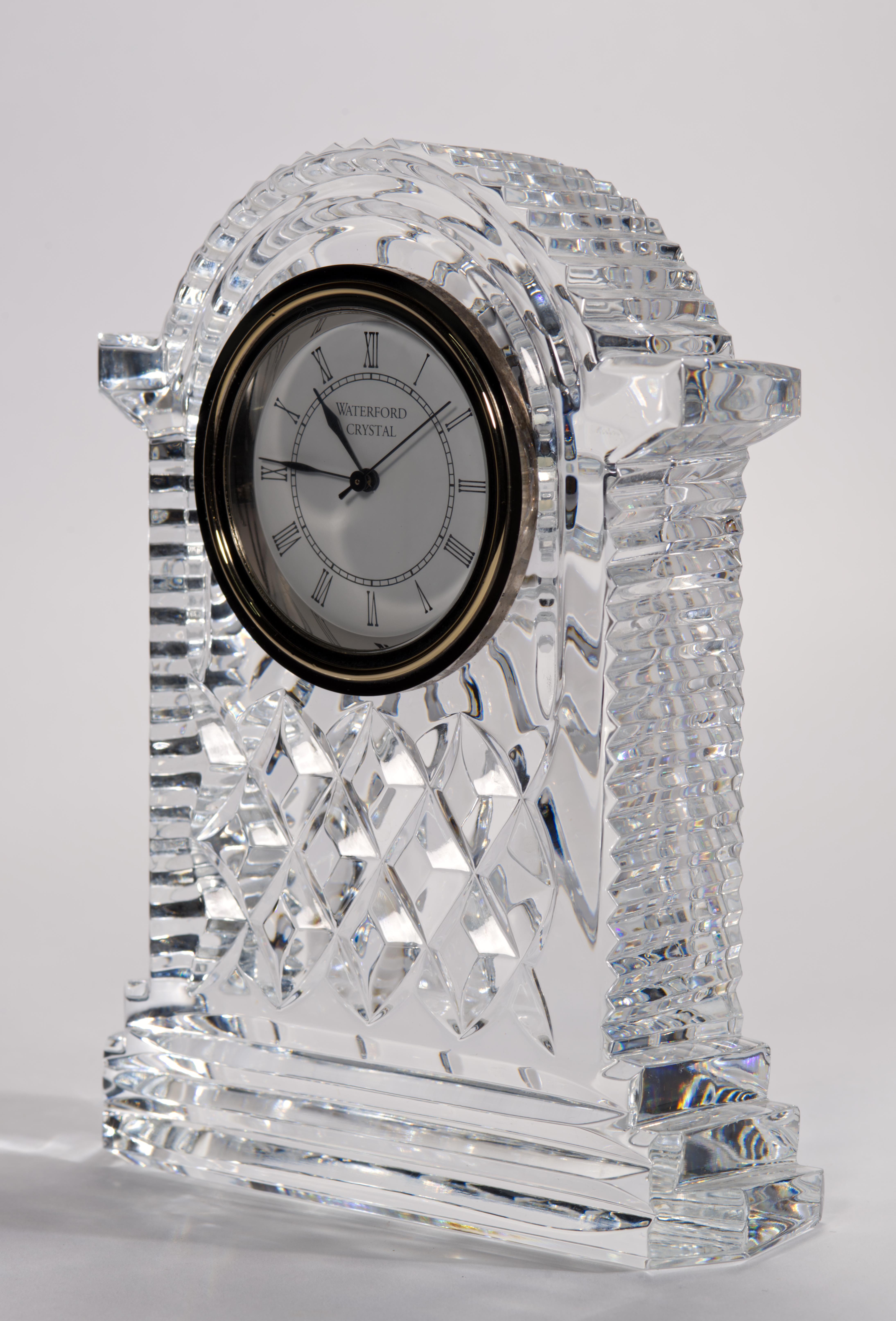 Orologio da carrozza Lismore di Waterford Crystal d'epoca in vendita 2