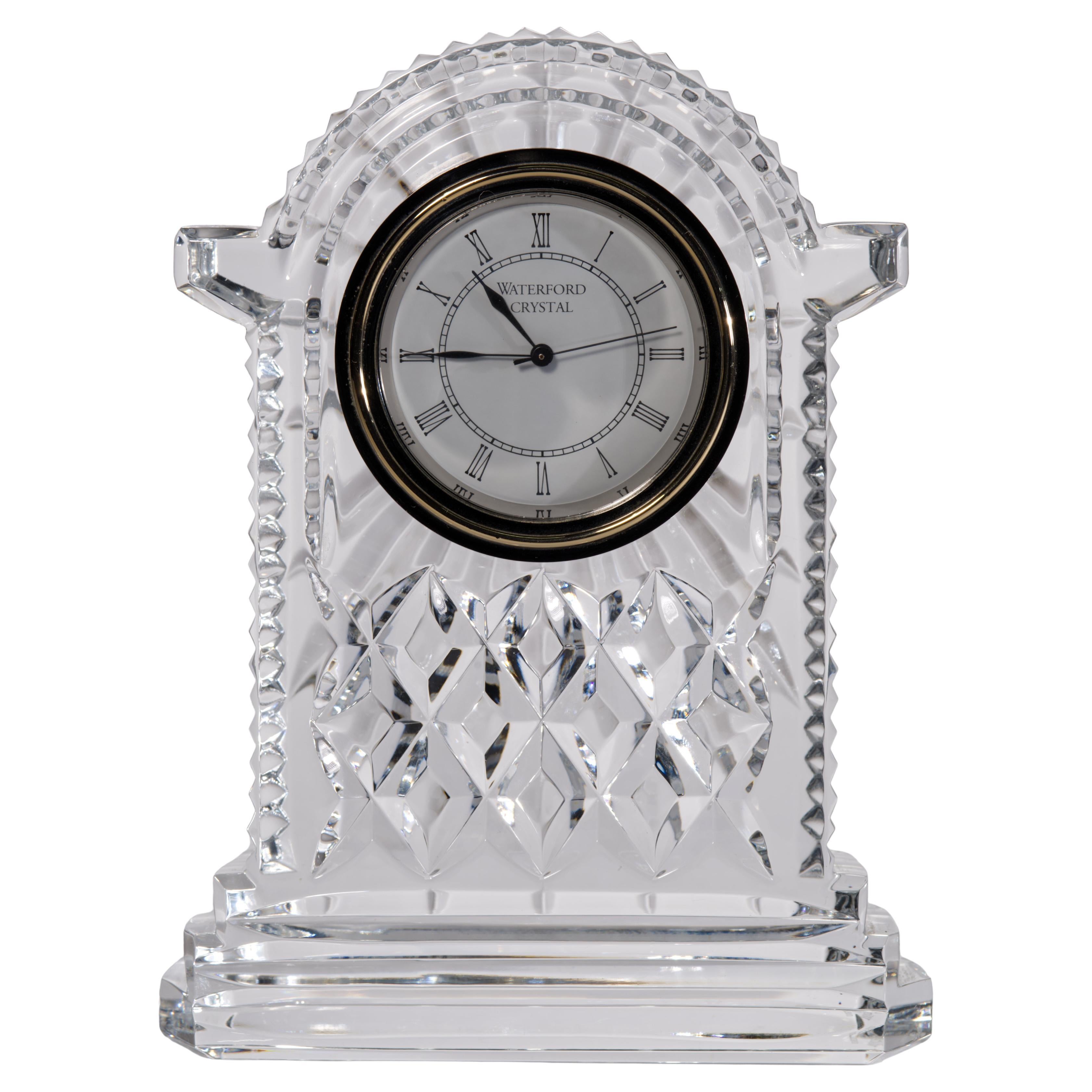 Orologio da carrozza Lismore di Waterford Crystal d'epoca in vendita