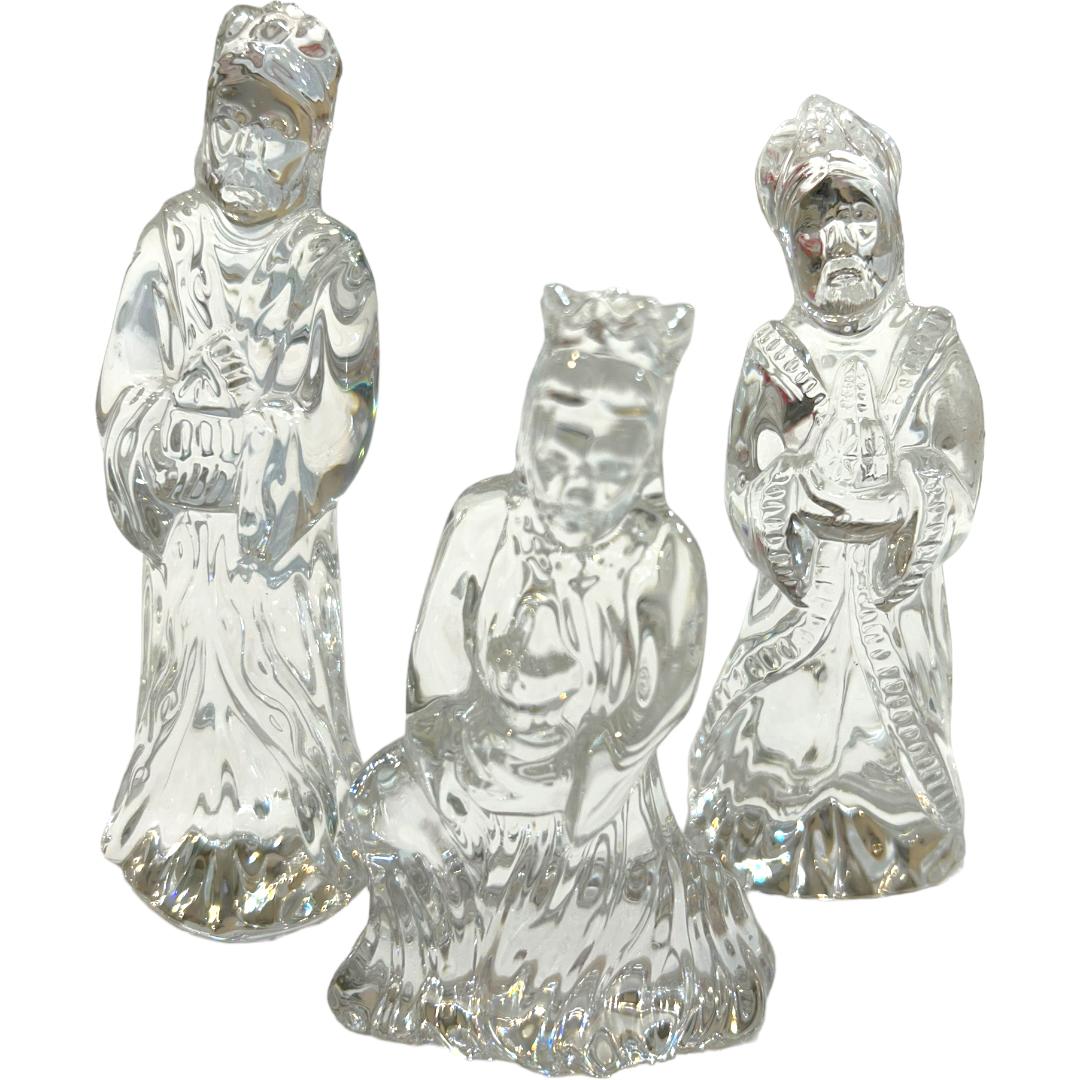 Vintage Waterford Crystal Nativity Set ~ 12 Pieces and Backdrop For Sale 2
