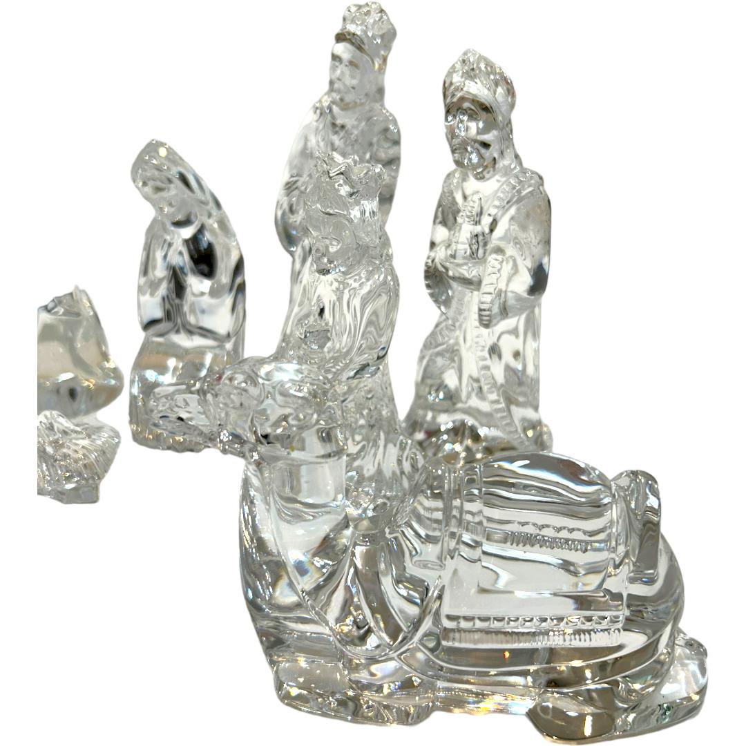 Vintage Waterford Crystal Krippenset ~ 12 Pieces und Kulisse (Nordirisch) im Angebot