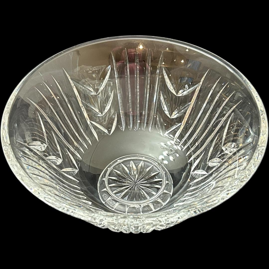 Northern Irish Vintage Waterford “Glencar” Footed Crystal Bowl ~ 10” For Sale