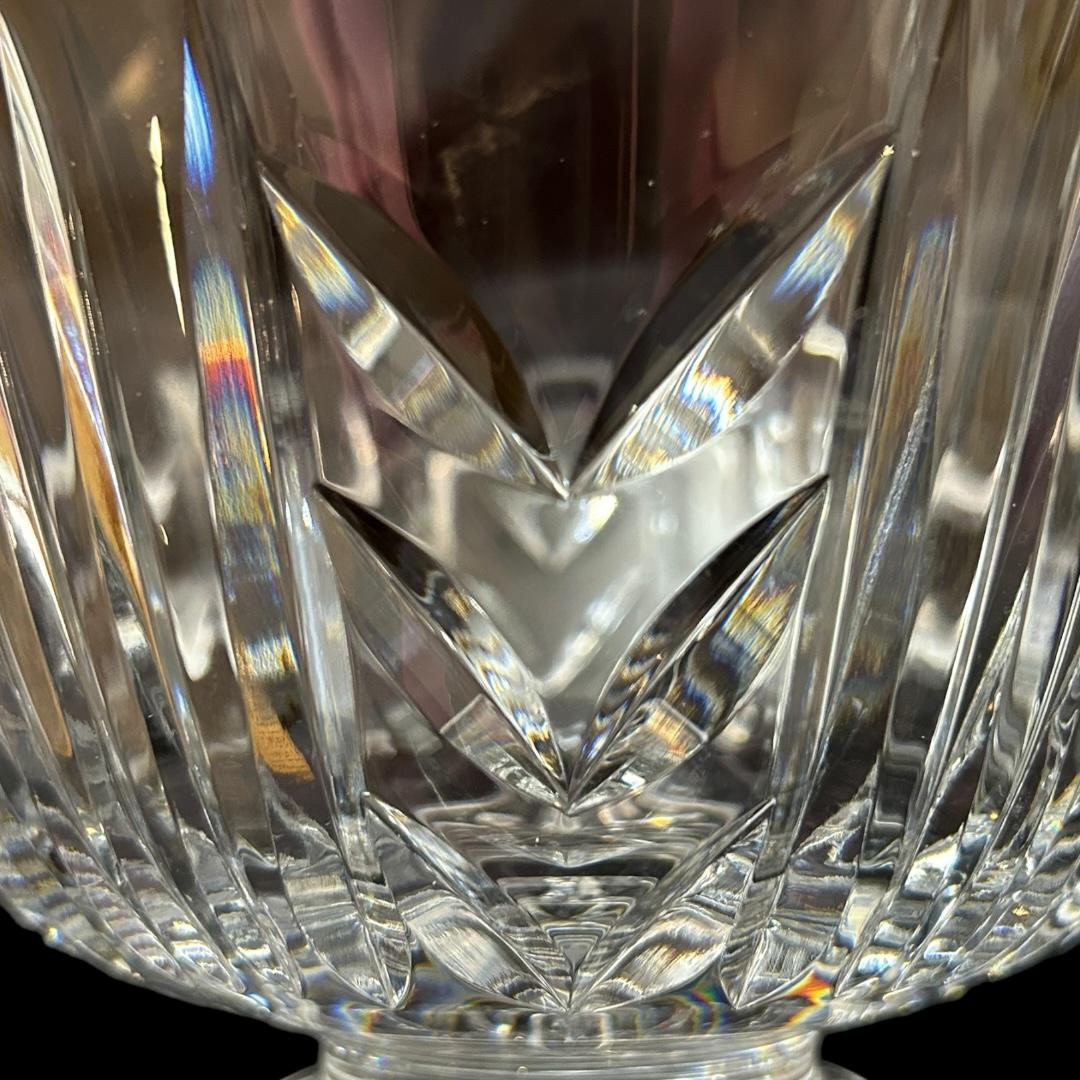Vintage Waterford “Glencar” Footed Crystal Bowl ~ 10” For Sale 1
