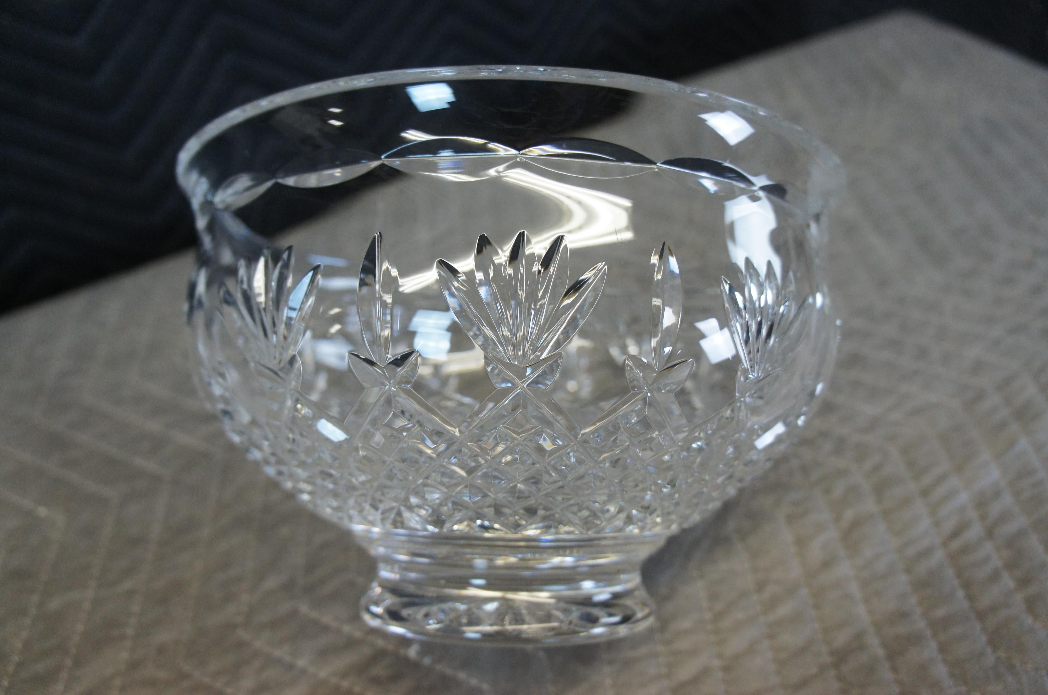 Centro de mesa Vintage Waterford Irish Lead Crystal Killarney Pedestal Bowl en venta 6