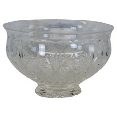 Vintage Waterford Irish Lead Crystal Killarney Pedestal Bowl Centerpiece